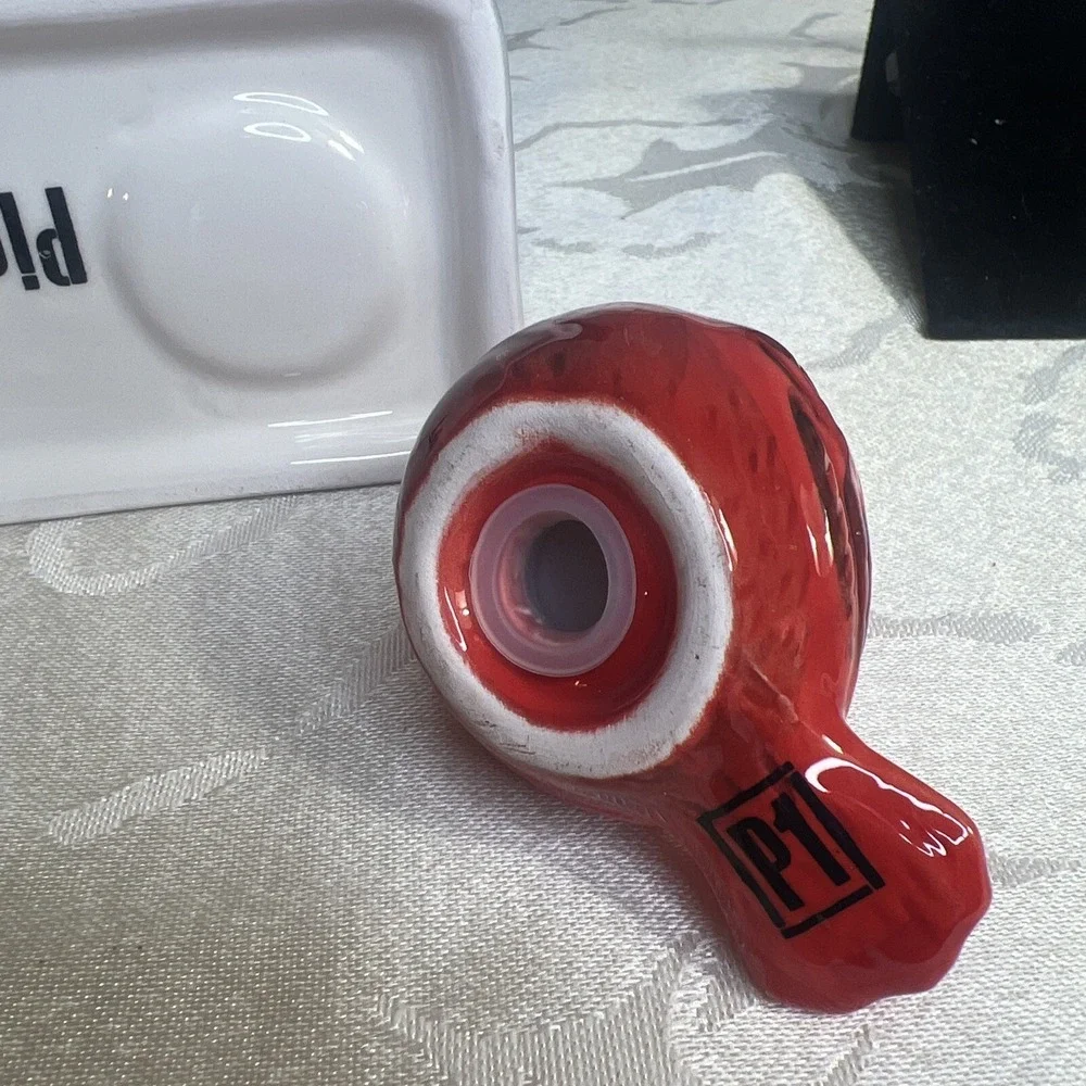 Pier 1 Ceramic Cardinal Salt & Pepper Shaker Set Christmas Winter Birdhouse